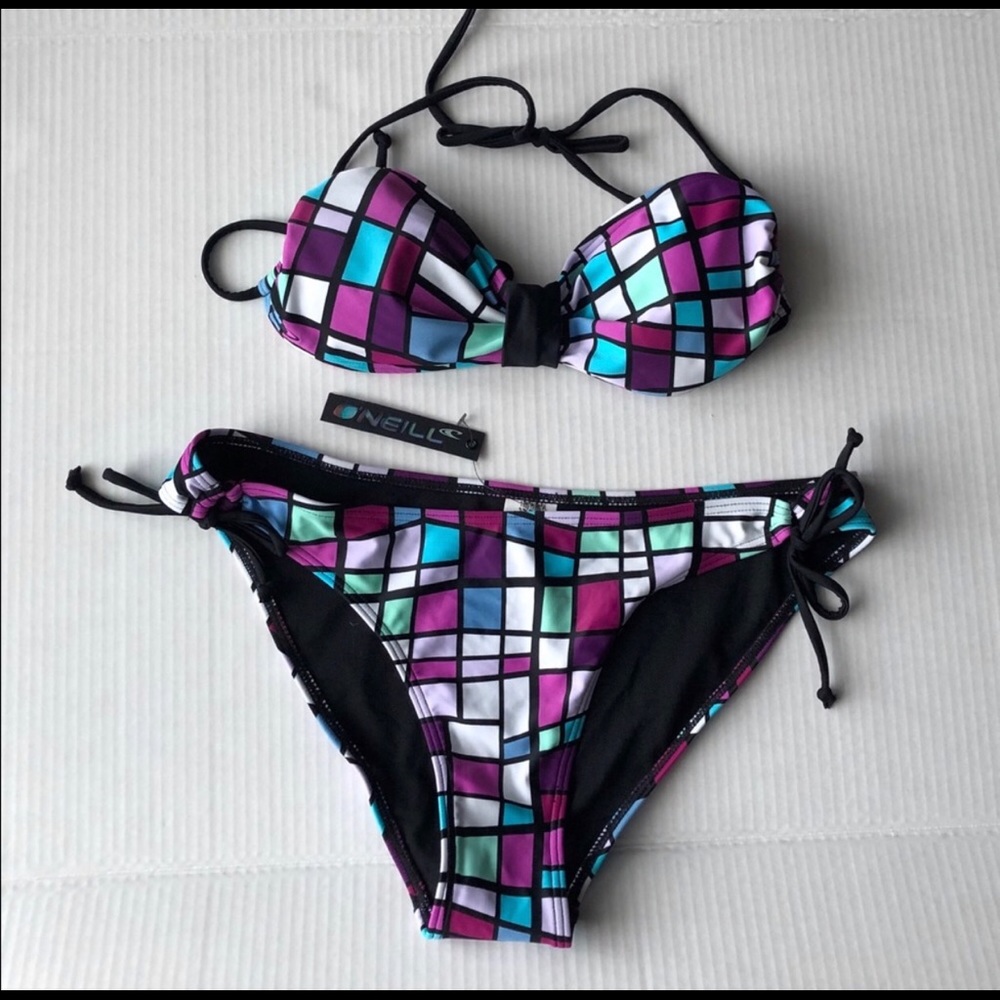 NWT O’Neill multi coloured bikini size medium